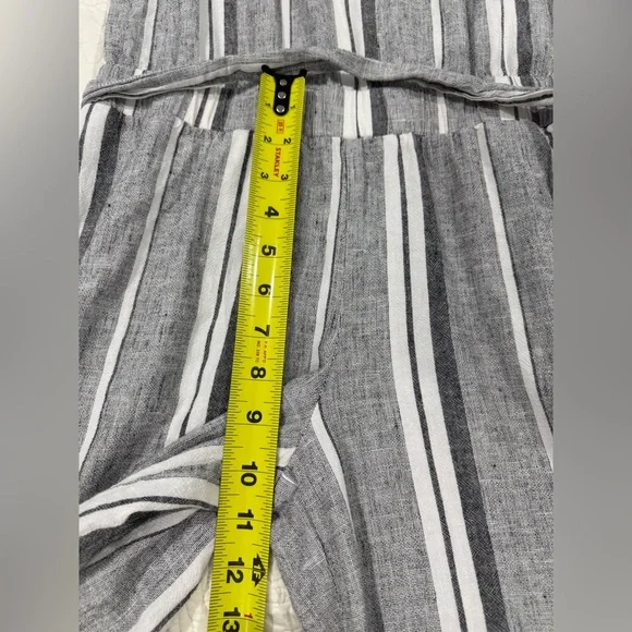 ANTHROPOLOGIE CLOTH & STONE Women’s Gray and White Striped Jumpsuit Size S - Picture 5 of 11